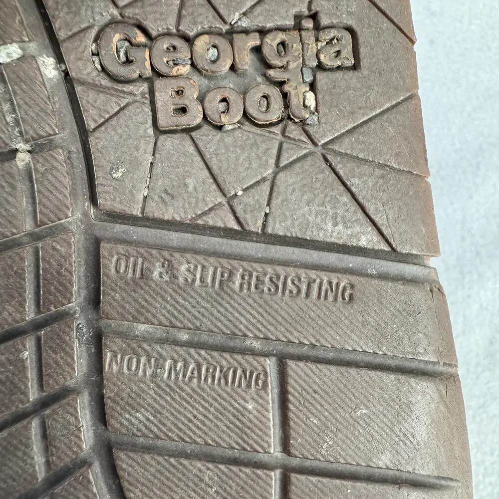 Georgia Boot AMP LT Chelsea Work Boots Mens 9.5W Steel Toe Waterproof GB00353